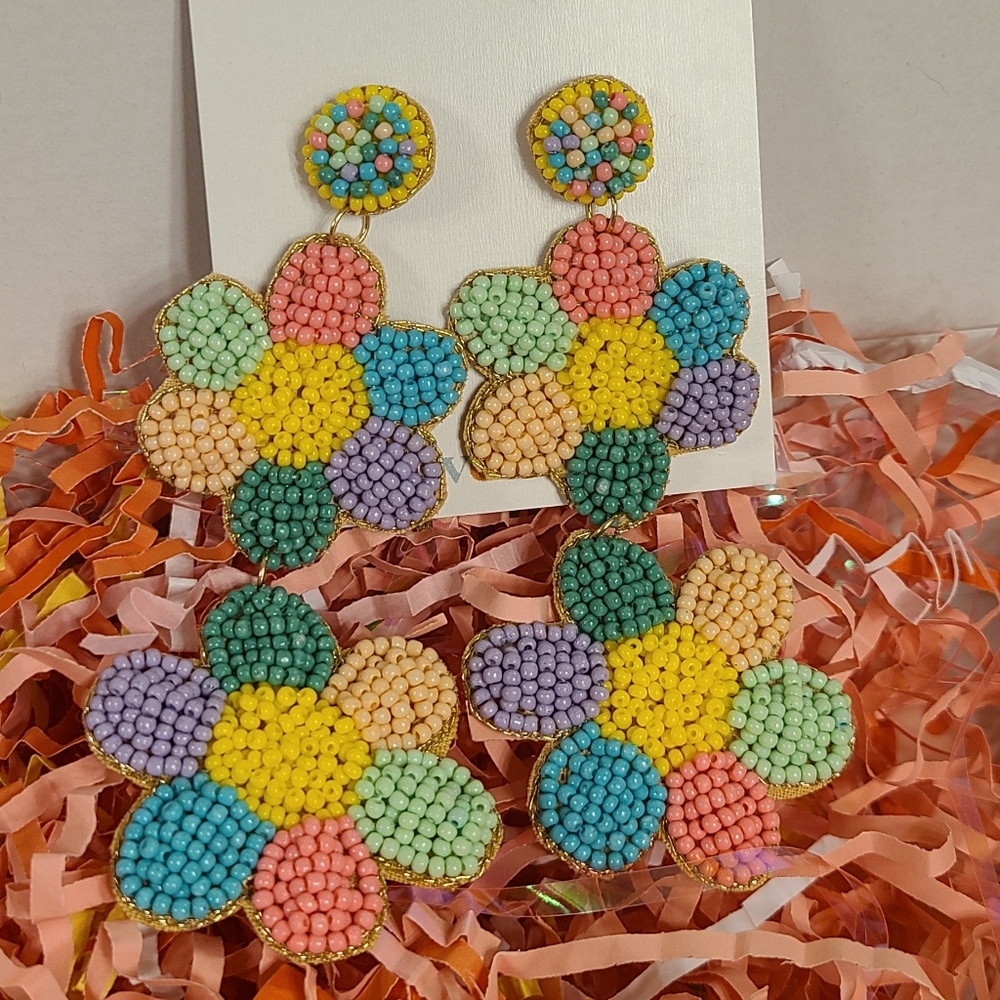 Flower earrings